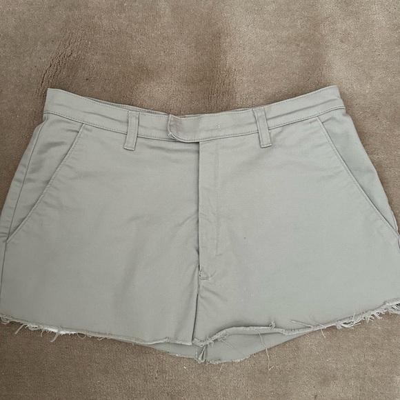 Miu Miu Inspired Mini Khaki Skirt - Picture 2 of 4